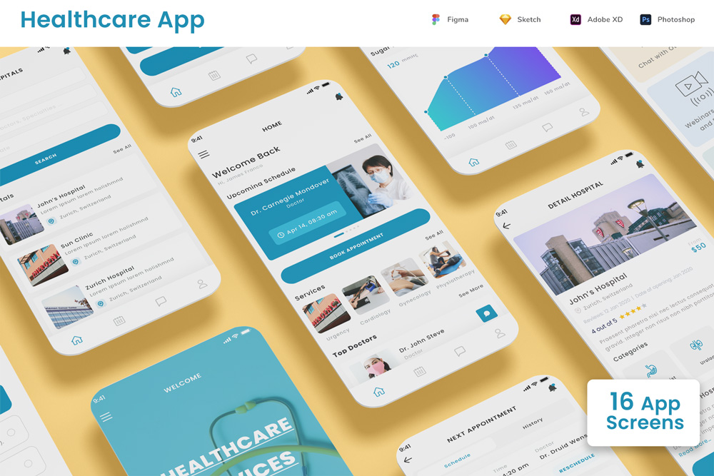 Healthcare, Hospital & Schedule Appointment App - 1